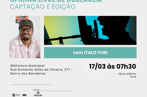 Pontos MIS oferece oficina gratuita de técnicas de gravação e edição de dublagem