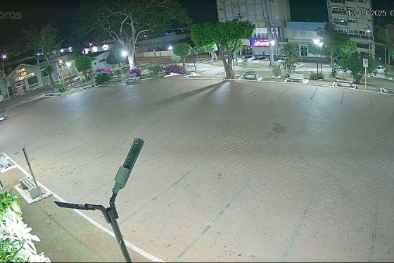 Praça Moura Andrade recebe 18 novas câmeras de vigilância em Andradina
