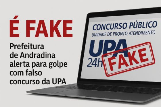 Prefeitura de Andradina desmente concurso da UPA e alerta para golpe que circula nas redes
