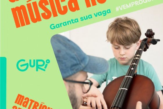 Projeto Guri está com inscrições abertas para cursos gratuitos de instrumentos musicais e canto em Araçatuba