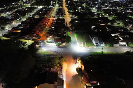Modernização em Andradina: Nova Iluminação LED Transforma a Rua Acre