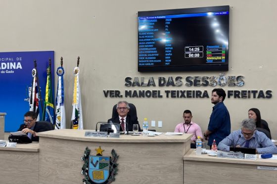 Câmara de Andradina vota veto ao Programa Empresa Amiga da Escola e homenagens a vias públicas nesta segunda-feira