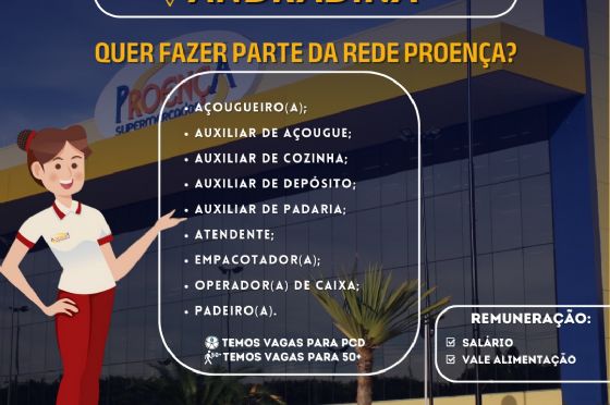 Proença realiza mutirão de empregos em Andradina nesta segunda-feira (24)