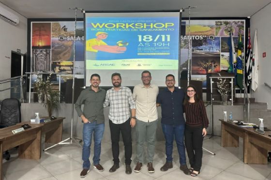 Arsae Castilho promove workshop sobre saneamento com participação da Águas Castilho na Câmara Municipal