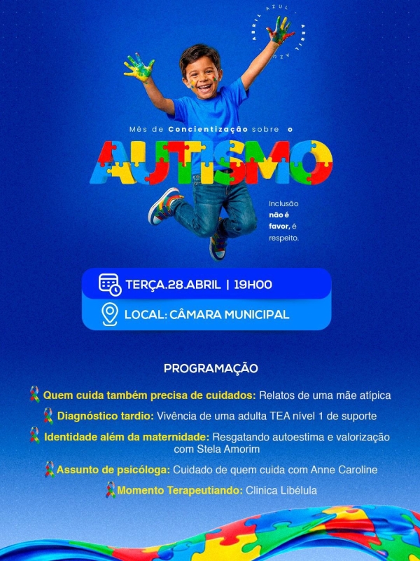 Secretarias de Saúde e Educação promovem evento sobre autismo e bem-estar