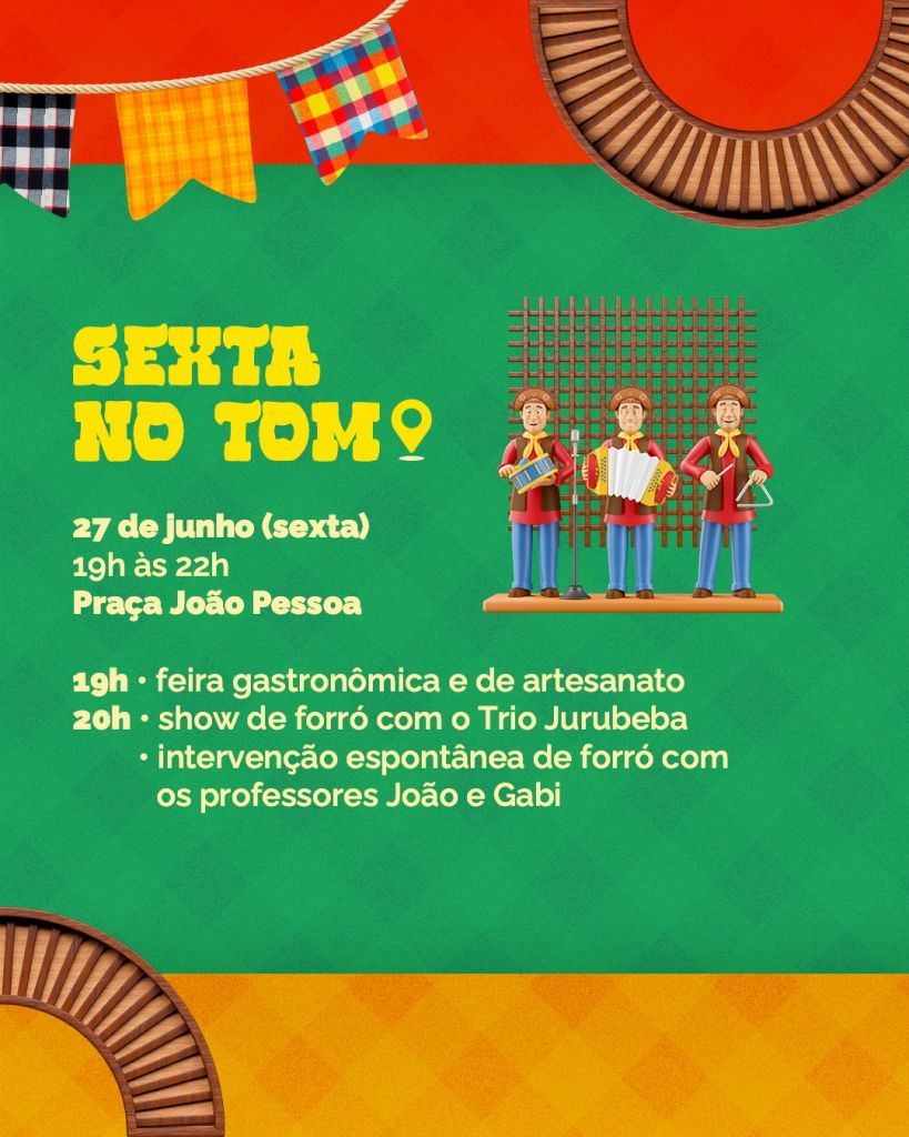Araçatuba celebra o São João com forró, dança e feira junina nesta sexta na Praça João Pessoa - Sexta no Tom Junino terá show e baile de forró Araçatuba celebra o São João com forró, dança e feira junina nesta sexta na Praça João Pessoa - Sexta no Tom Junino terá show e baile de forró